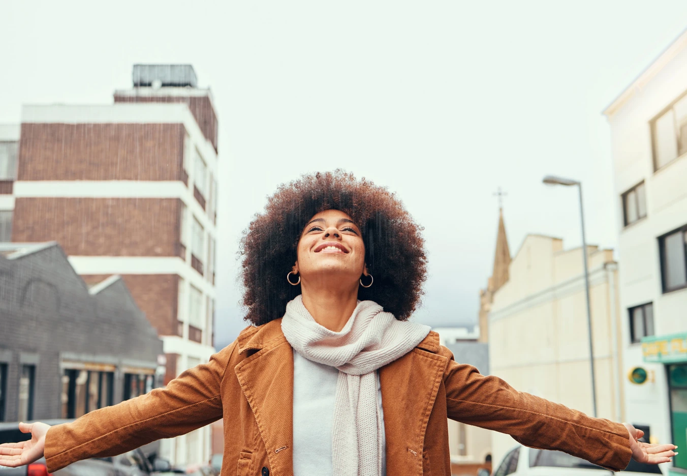 black woman happy