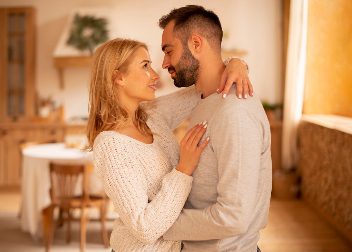 Man smiling confidently surrounded with a lovely ambience